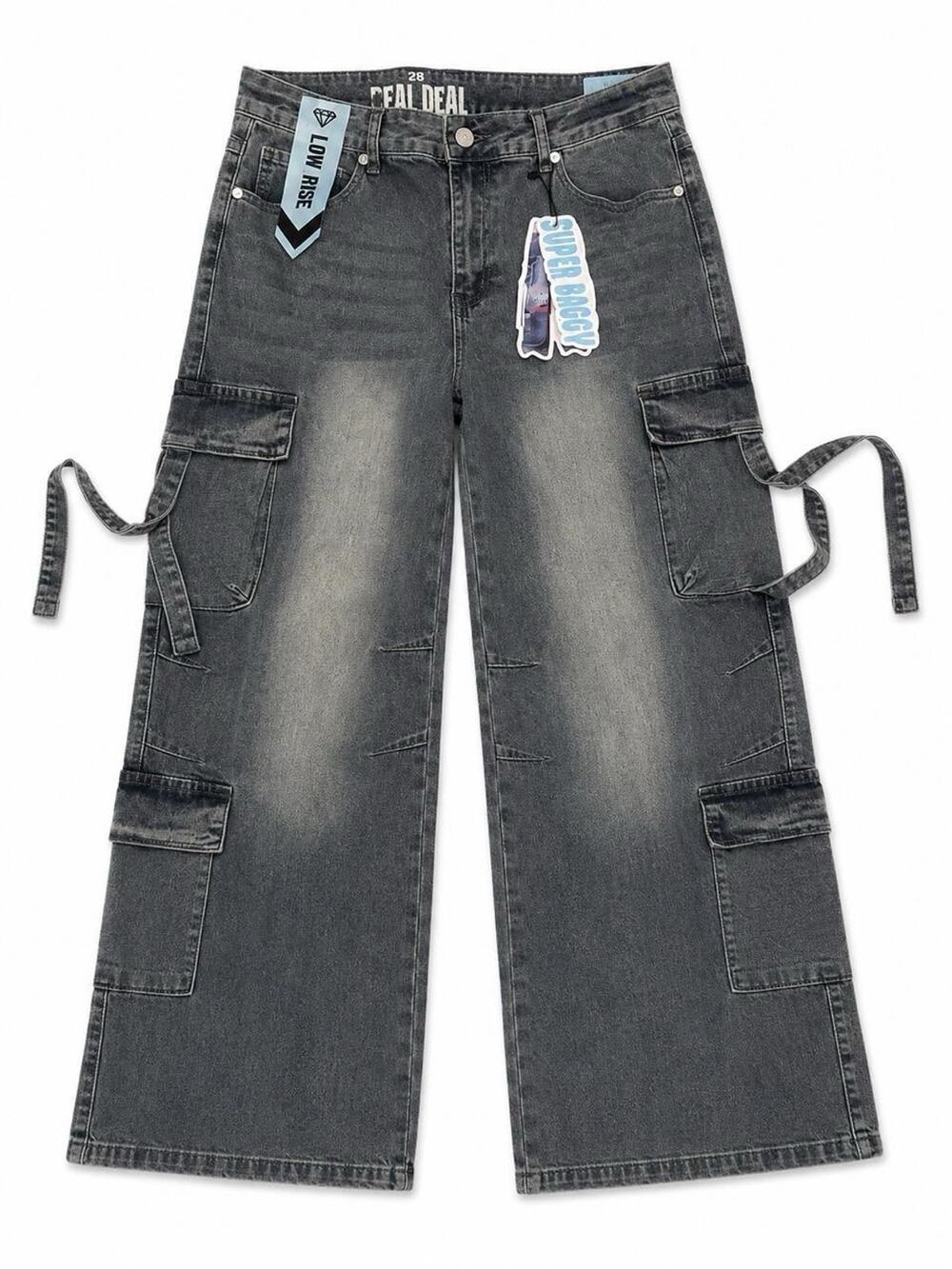 NWT VIP Jeans Women's Super Baggy Cargo Jeans